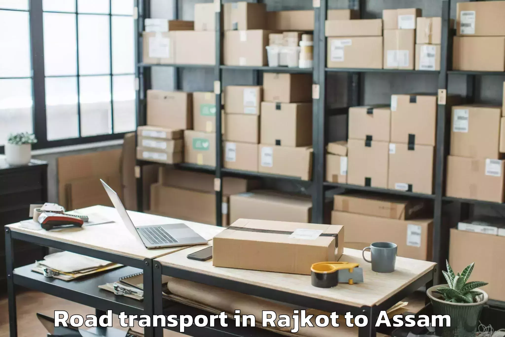 Easy Rajkot to Balighat Road Transport Booking